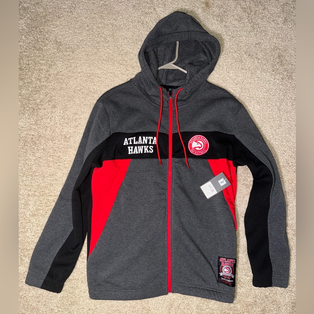 NWT NBA Atlanta Hawks Hooded Sweatshirt Jacket - Medium